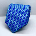 Royal Blue Floral Polyester Tie