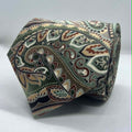 Olive Green Vintage Paisley Tie