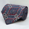 Burgundy Windsor Paisley Silk Broad Tie