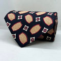 Black Base Geometric Broad Silk Tie