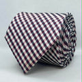 Royal Burgundy Houndstooth Silk Tie