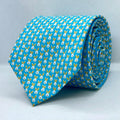 Sky Blue Bunny Pattern Polyester