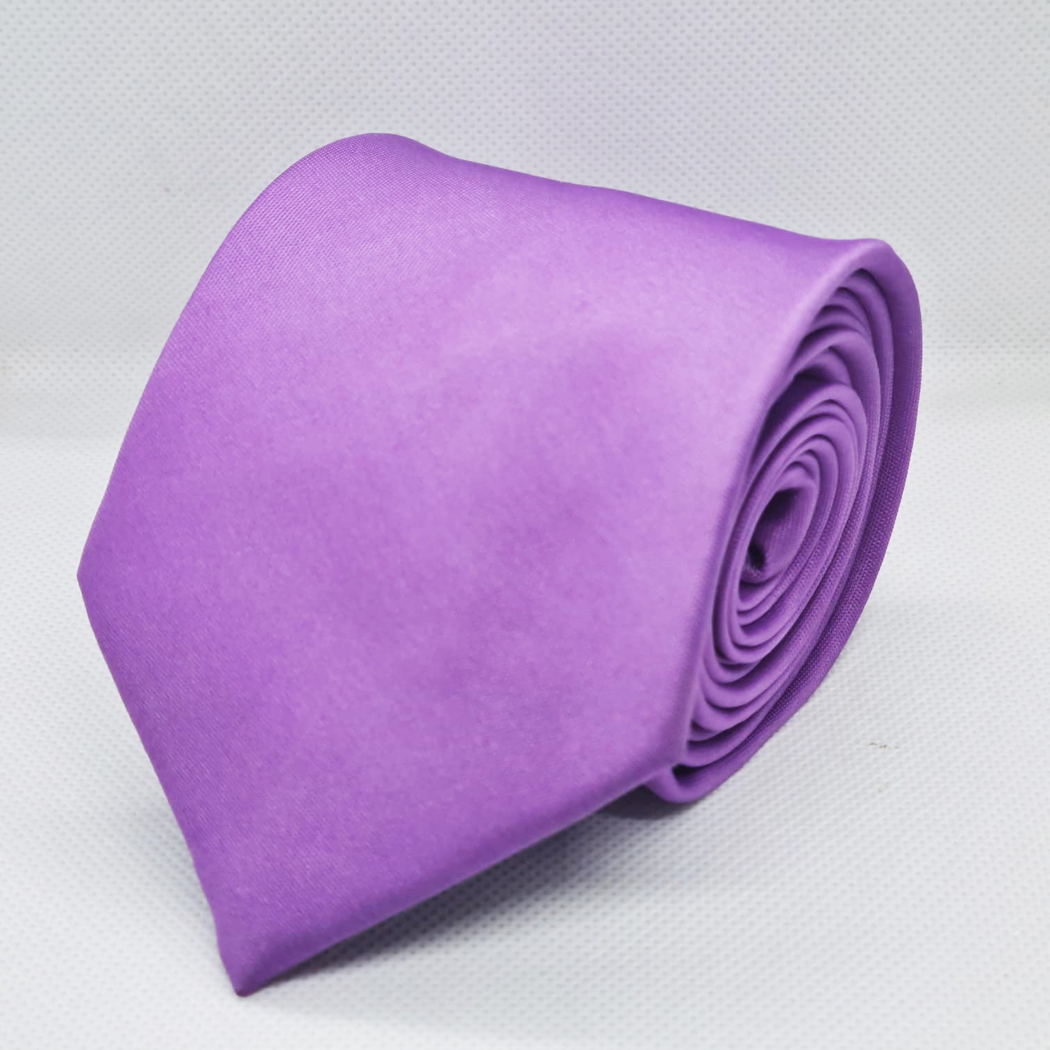 100% Polyester Solid Purple Tie