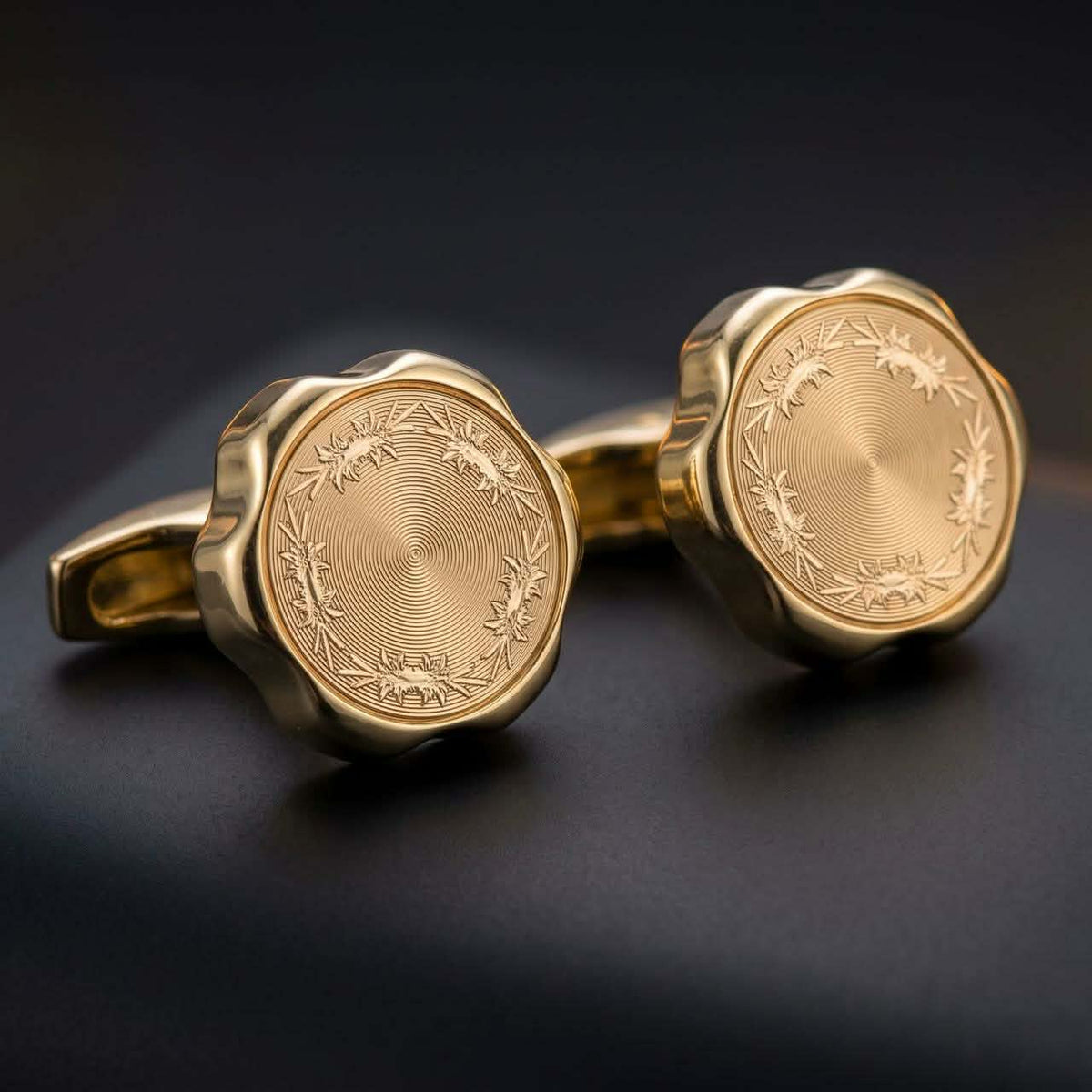 Luxury OvaL Gold Cufflink