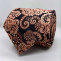 Onyx Bronze Heritage Paisley Polyester Tie