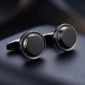 Solid Black Cufflink