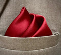 13 by 13 inches Maroon Pocket Square