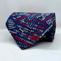 Blue Base Thorem Style Broad Silk Tie