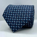 Blue Base Circular Polyester Tie