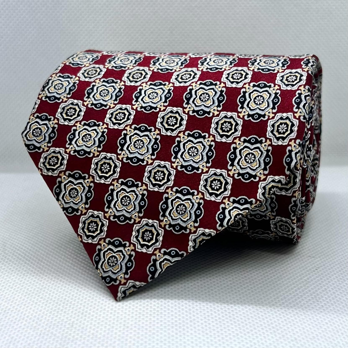Regal Medallion  Silk Broad Tie