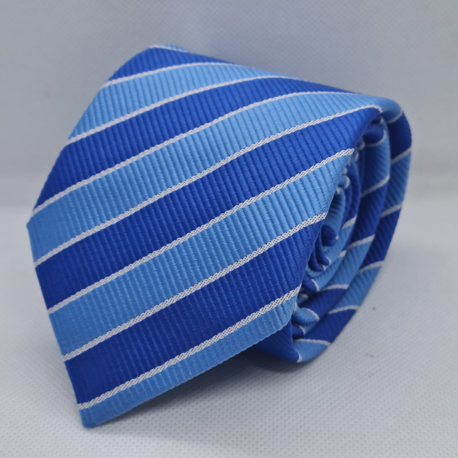 Skyline Royal Blue Stripe Silk Necktie