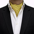 Golden Yellow with Navy Micro Cravat
