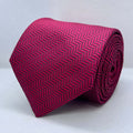 Solid Red Silk Tie