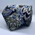 Navy Blue Botanical Paisley Tie
