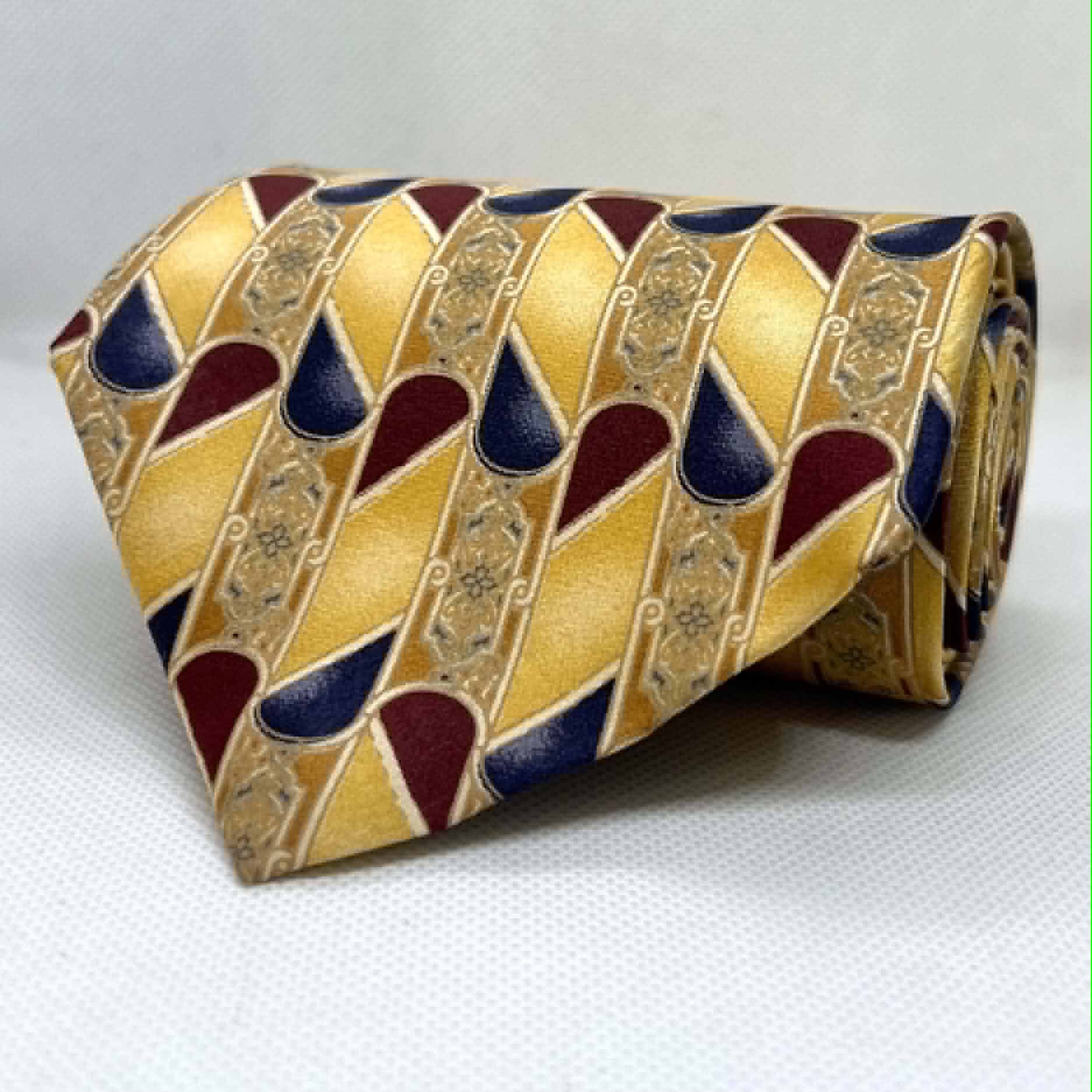Royal Gold Burgundy Heritage Broad Silk Tie