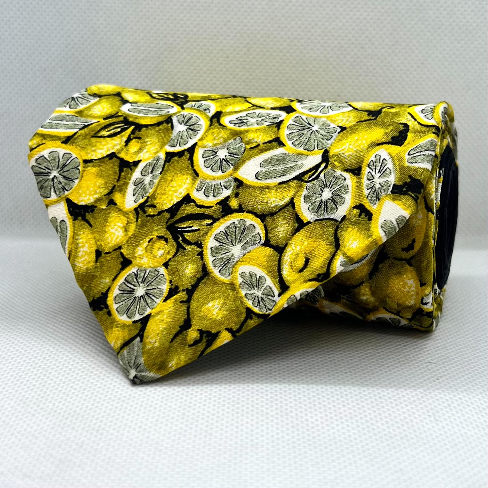 Lemon Broad Silk Tie