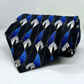 Obsidian Sapphire Designer Silk Broad Tie