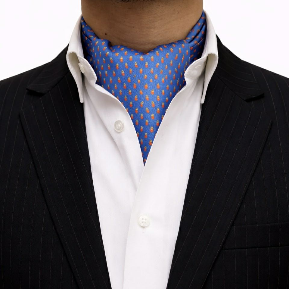 Sapphire Motif Classic Cravat