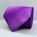 Royal Purple Textured Polyester Broad Tie