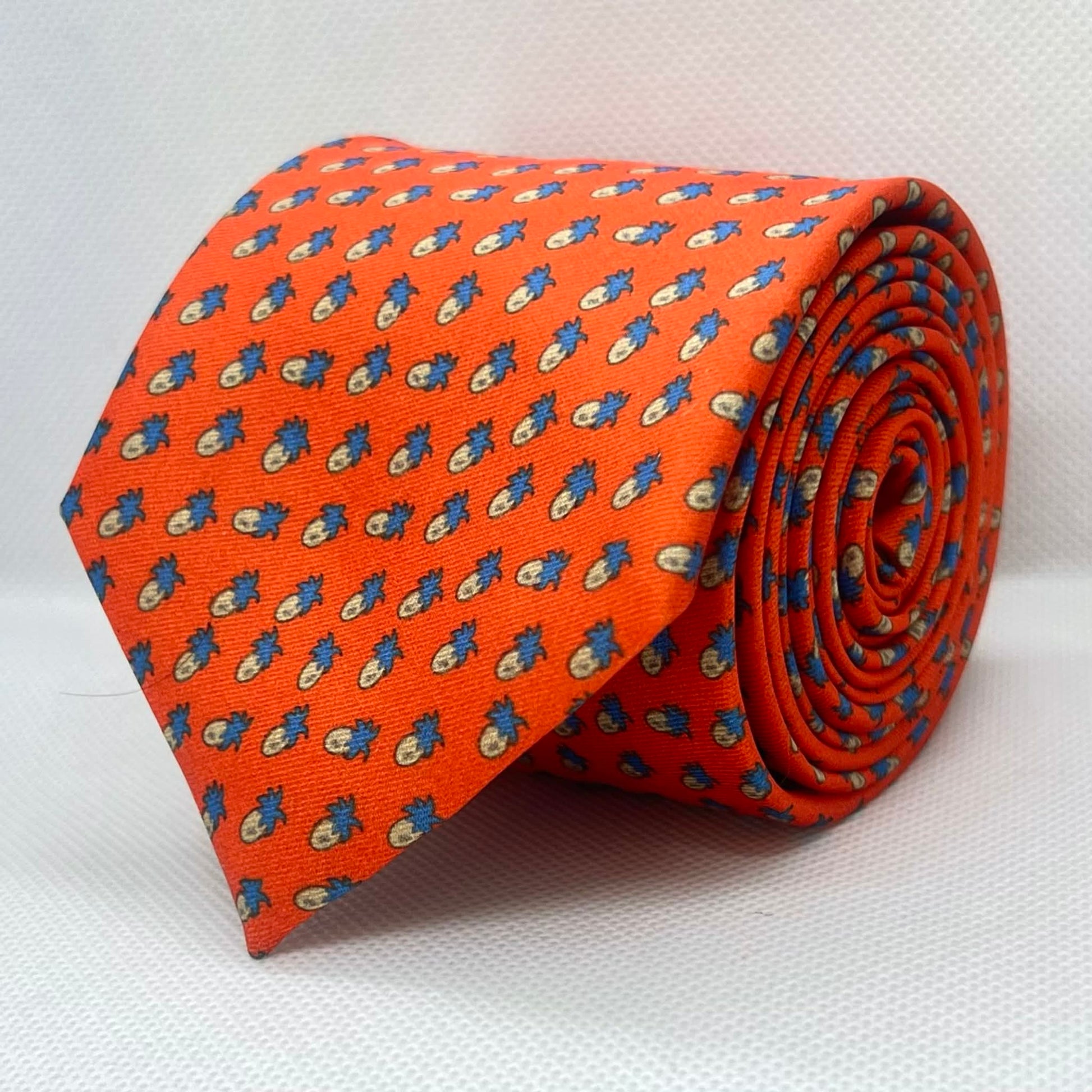 Rust Royal Swirl Polyester Tie