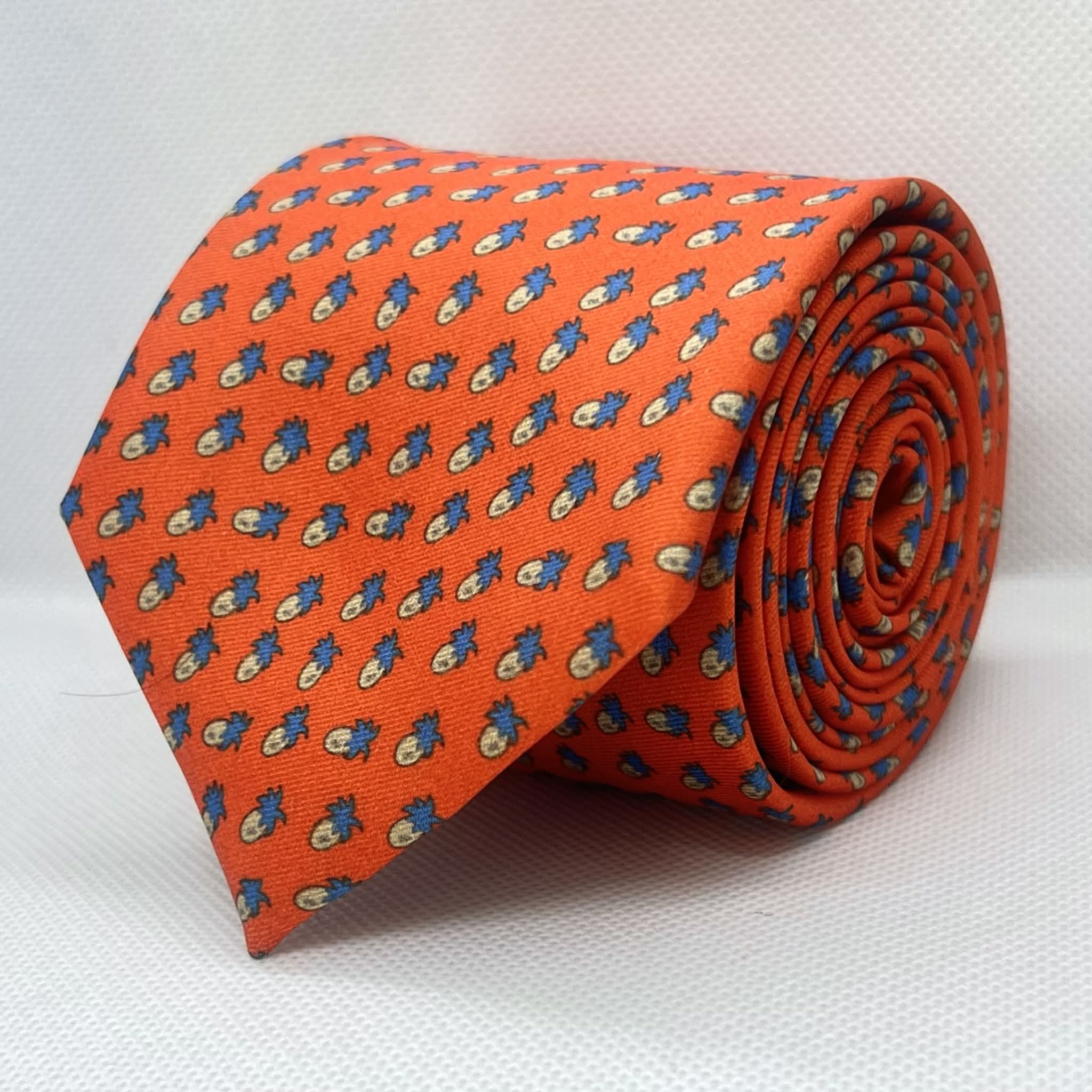 Rust Royal Swirl Tie and Pocket Square Set