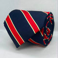 Classic Crimson Stripe Executive Polyester Necktie