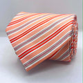 Peach & Coral Multi-Stripe Silk Tie