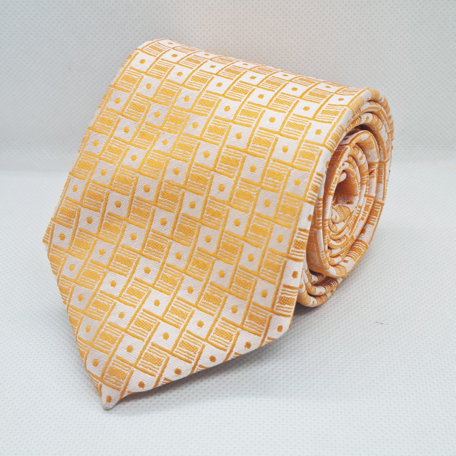 100% Polyester Orange Tie