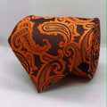Burnt Orange Heritage Paisley Microbfiber Necktie