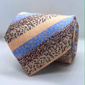 Azure Sand Mosaic Silk Broad Tie