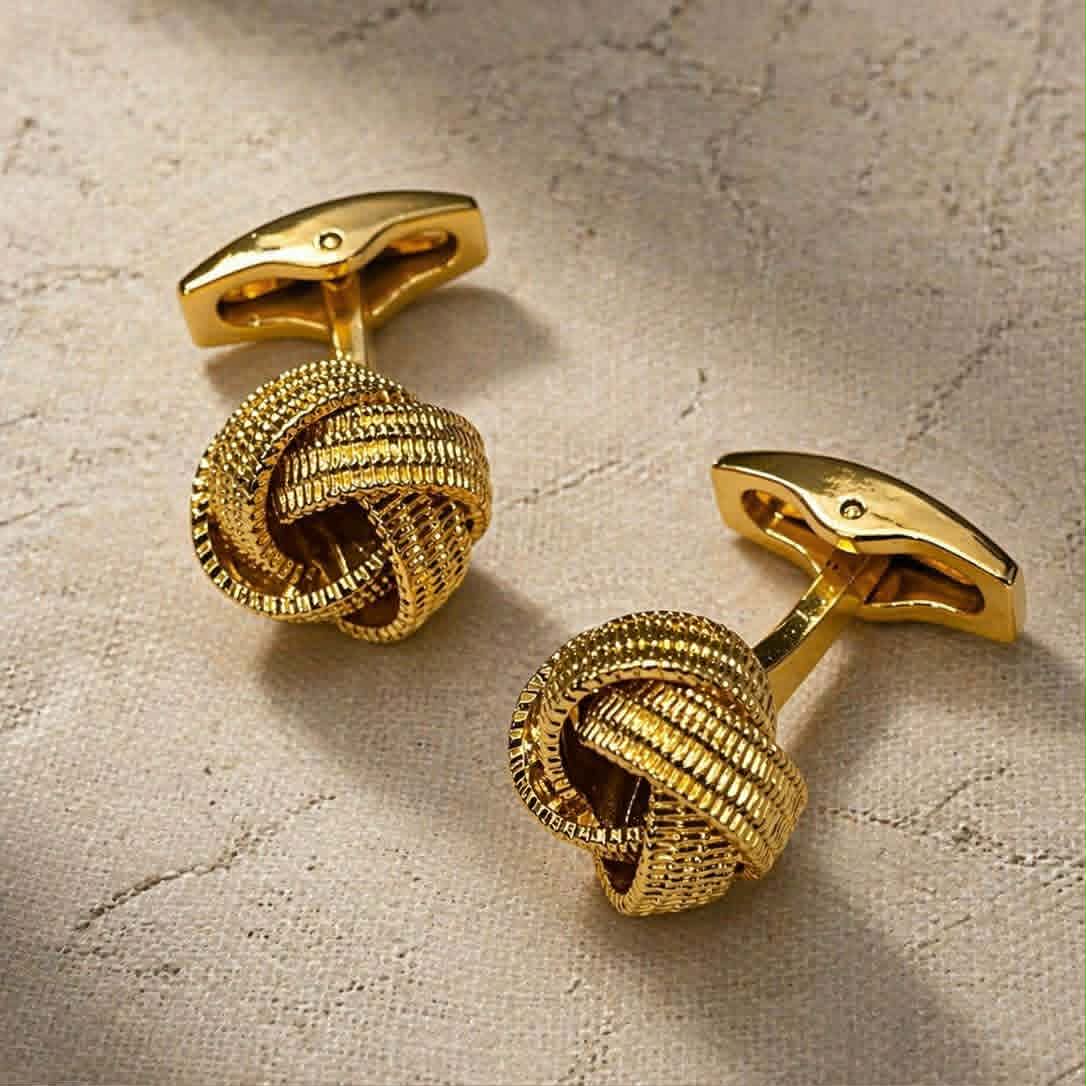 Gold Knot Classic Cufflinks