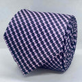 Midnight Lavender Dotline Silk Tie