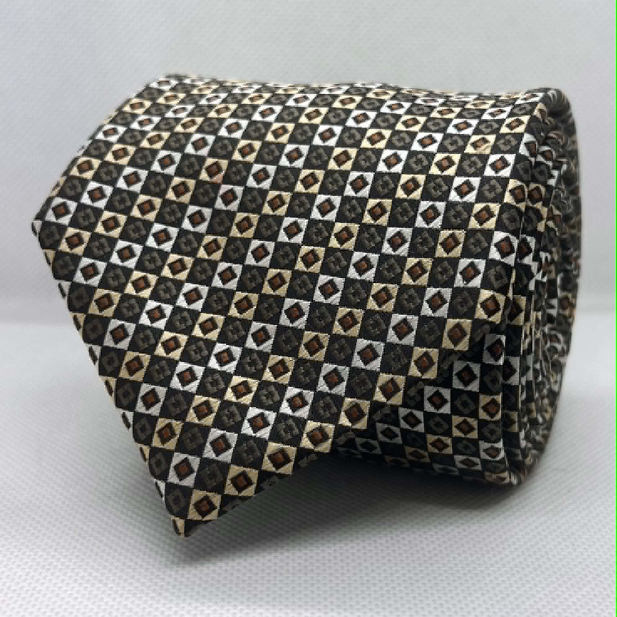 Ebony Heritage Geometric Polyester Broad Necktie