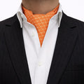 Orange Micro-Floral Elephant Cravat