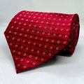 Ruby Matrix Red Designer Silk Necktie