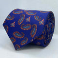 Purple Paisley Polyester Tie