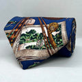 Blue Base Wild Life Broad Silk Tie
