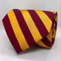 Regal Burgundy & Gold Executive Silk Tie