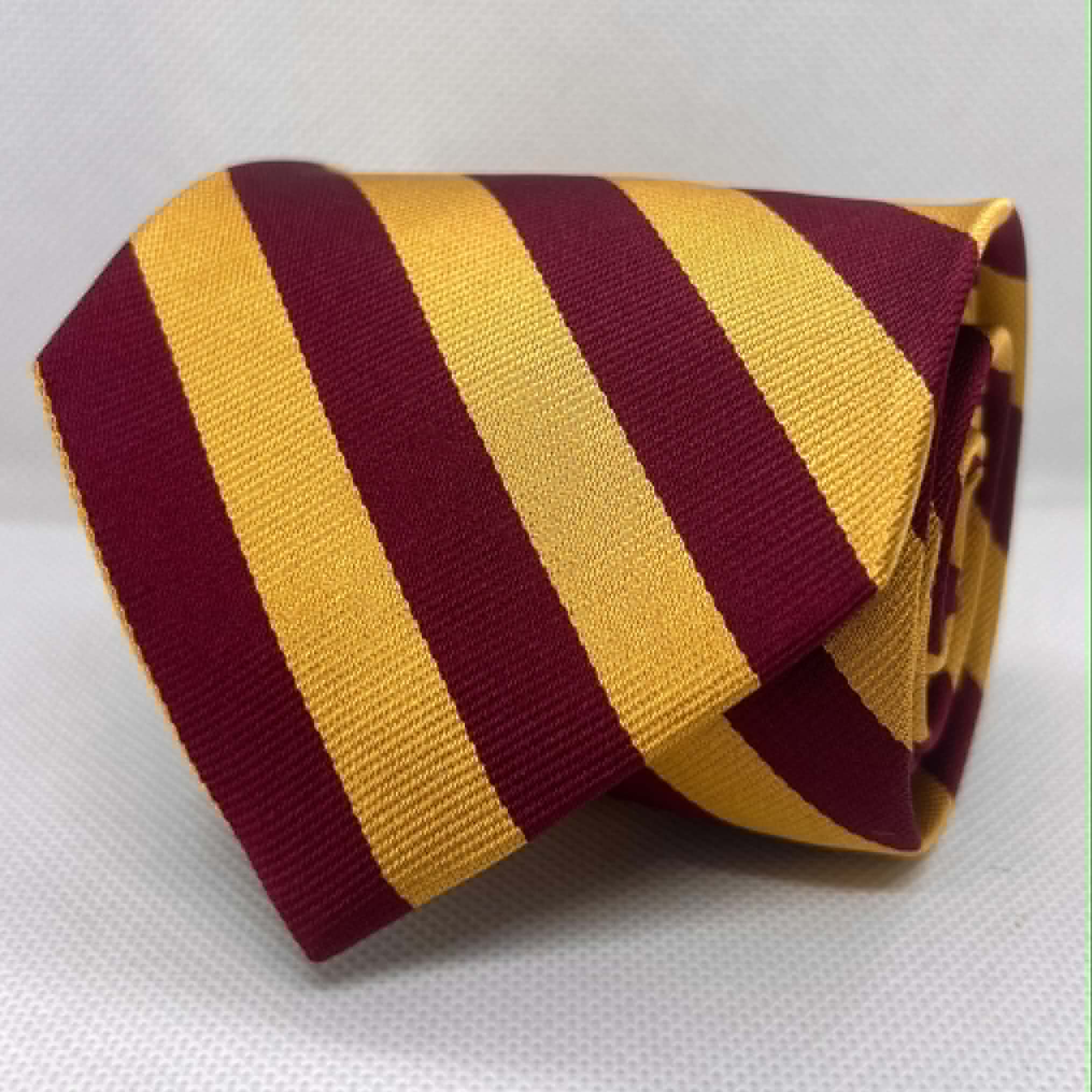 Regal Burgundy & Gold Executive Silk Tie