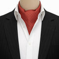 Burgundy & Gold Crescent Loop Cravat