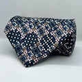 Emerald Black and White Dot Silk Broad Tie