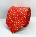 Crimson Red Novelty Print Tie