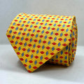 Yellow Base Daimond Silk Tie