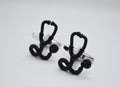 Black Stethoscope Cufflinks