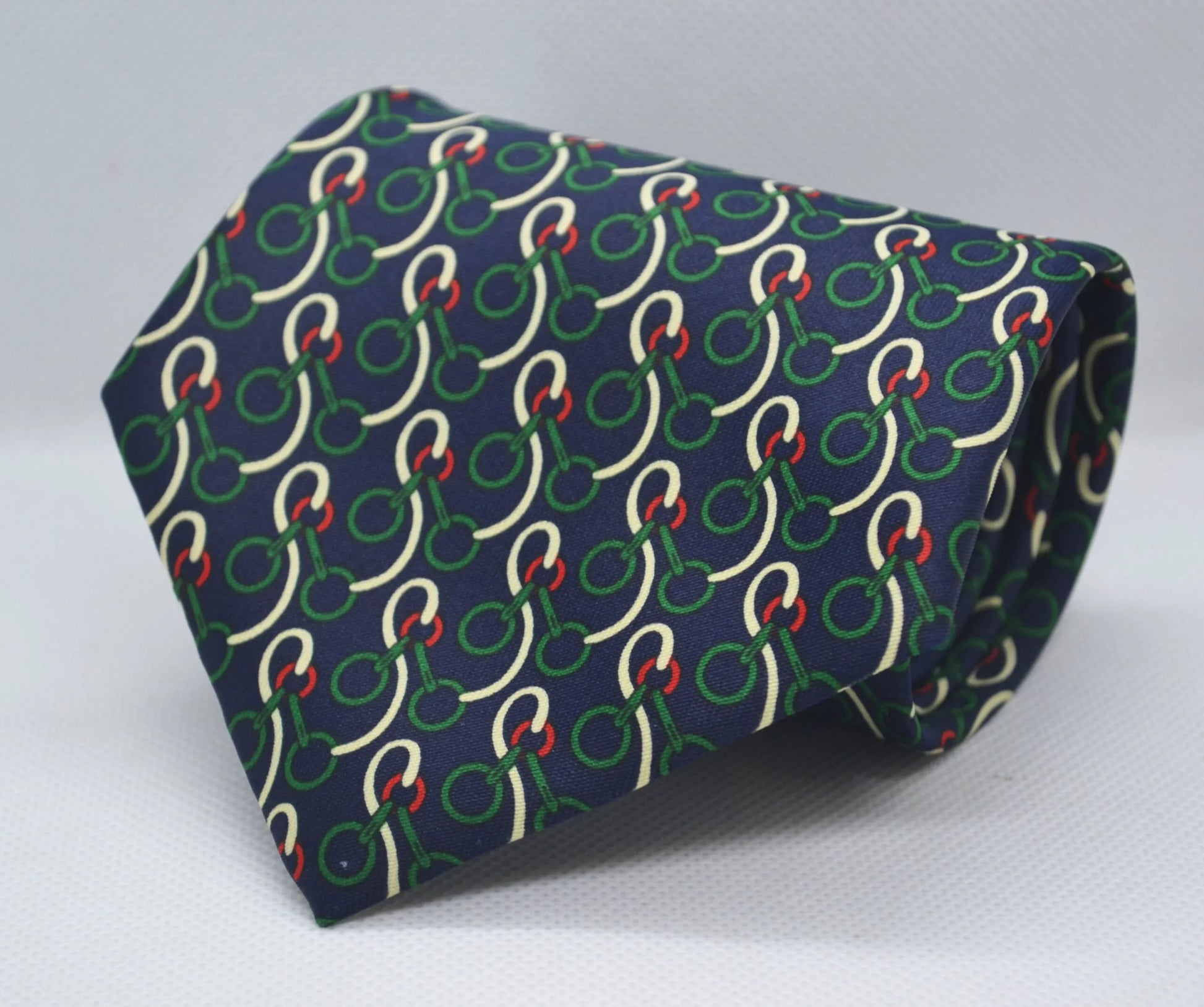 100% Silk Black Base Printed Broad Tie