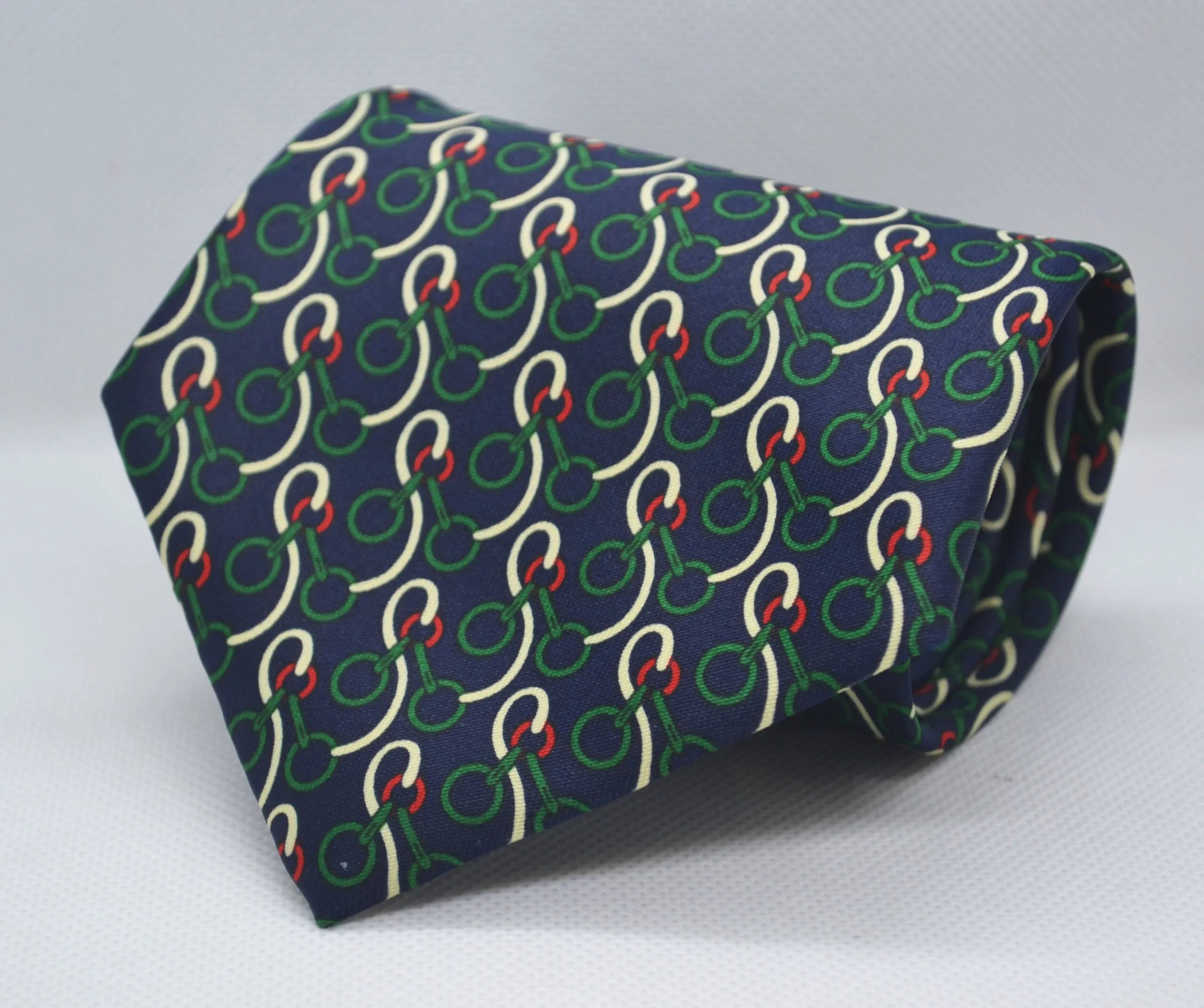 100% Silk Black Base Printed Broad Tie