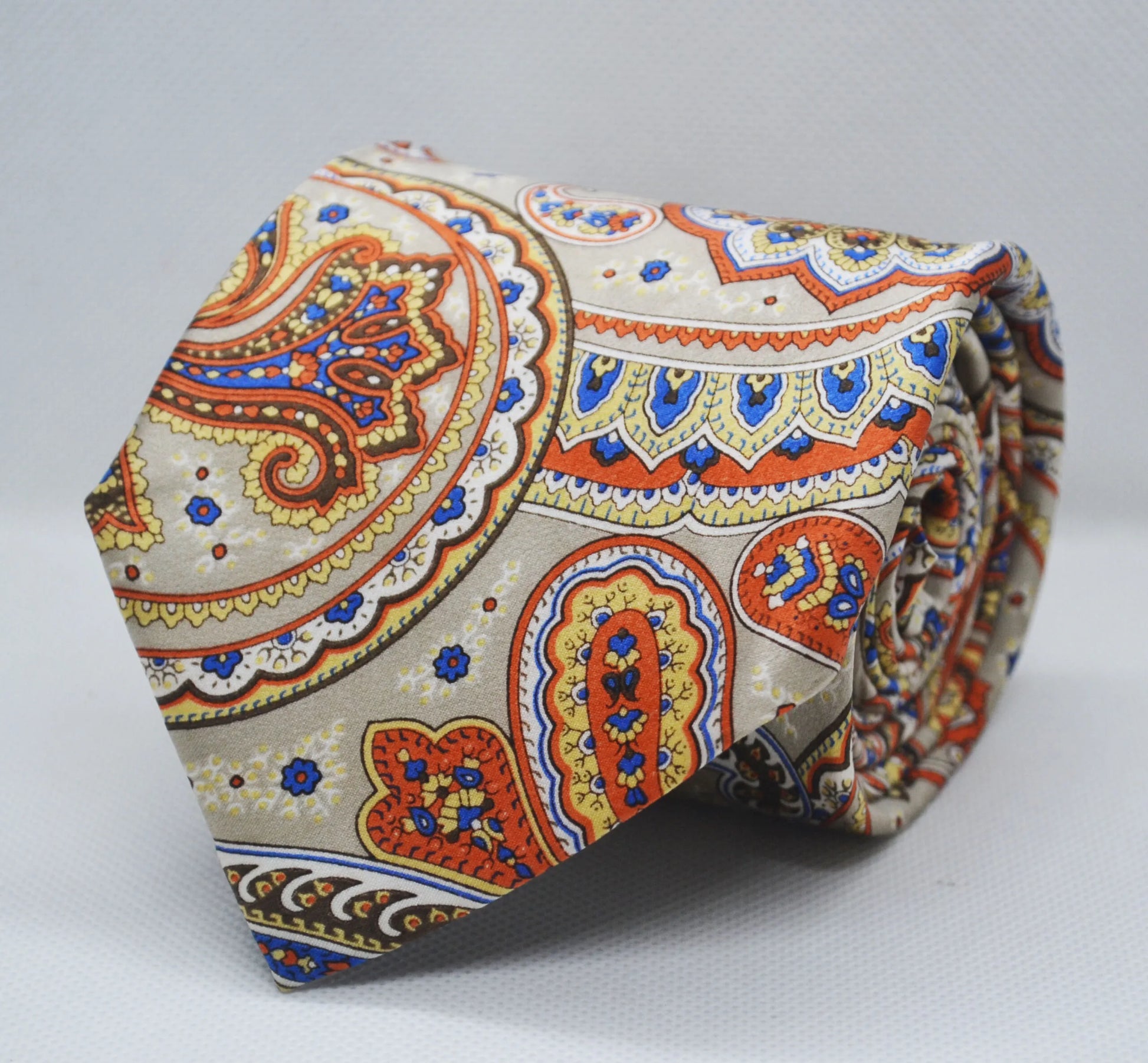 100% Silk Paisley Broad Tie