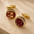 Royal Ember Goldflake Cufflinks