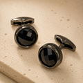 Obsidian Noir Textured Cufflinks