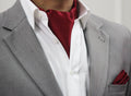 Deep Maroon Cravat and Pocket Square set